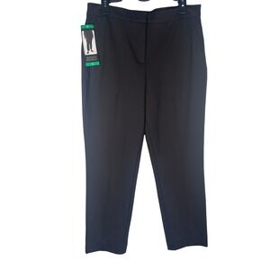 Banana Republic Women's Black Trousers Pants Size 12‎ Straight Leg Career NEW